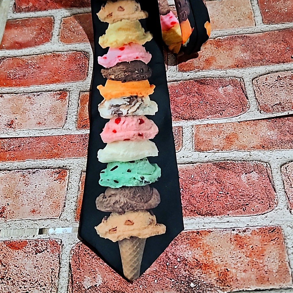Vtg Ralph Marlin Ice Cream Tie
